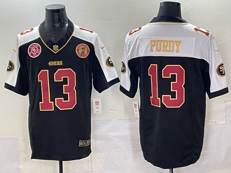 Men 2025 Nike San Francisco 49ers #13 Purdy Black Limited NFL Jersey style 0075->san francisco 49ers->NFL Jersey